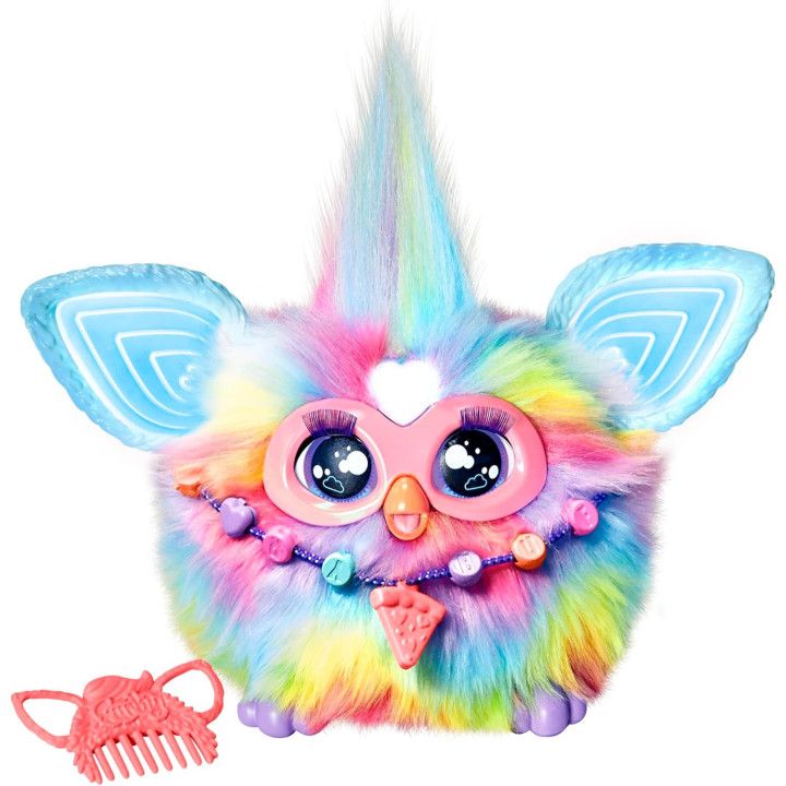 Hasbro Furby Tie-Dye, peluche interactivo con sonido y 600 reacciones