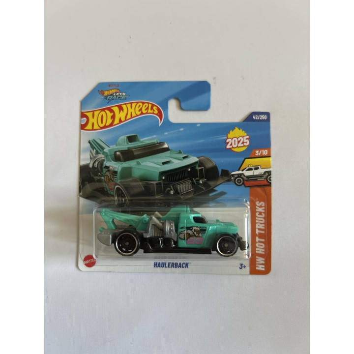 Hot Wheels HYX68, 42/250 Haulerback, coche a escala 1:64, colección 2025