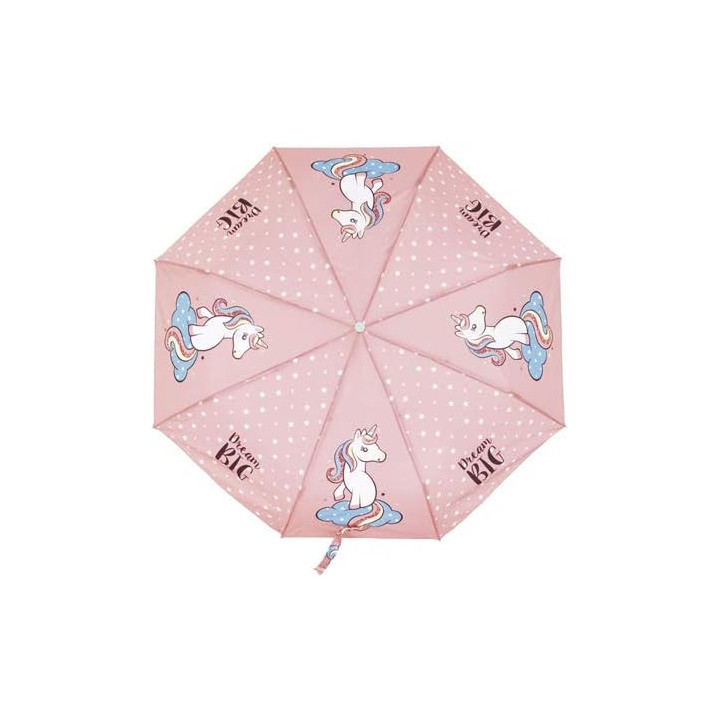 Paraguas plegable Unicornio 52/8 de poliéster pongee
