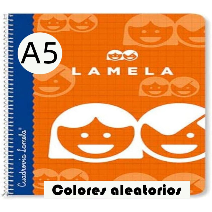 Lamela Cuaderno, 40 hojas, colores surtidos, 1 unidad, 5mm