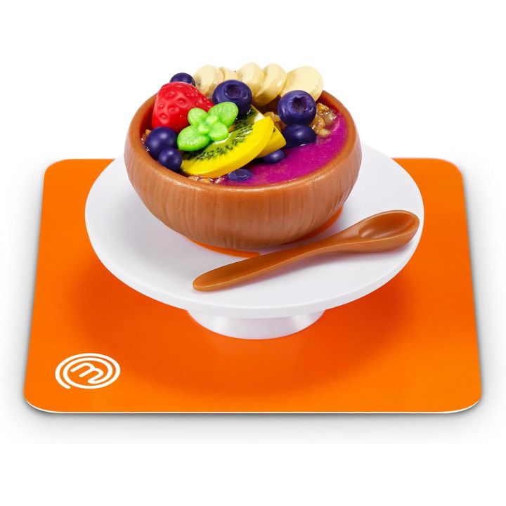 ZURU Mini Brands Create MasterChef S2, pack de 2, mini platos DIY, herramienta UV LED y receta, no comestible