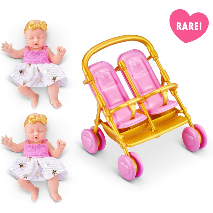 ZURU My Mini Baby Serie 2, cápsula sorpresa coleccionable con bebé realista en miniatura, kit de juego y accesorios