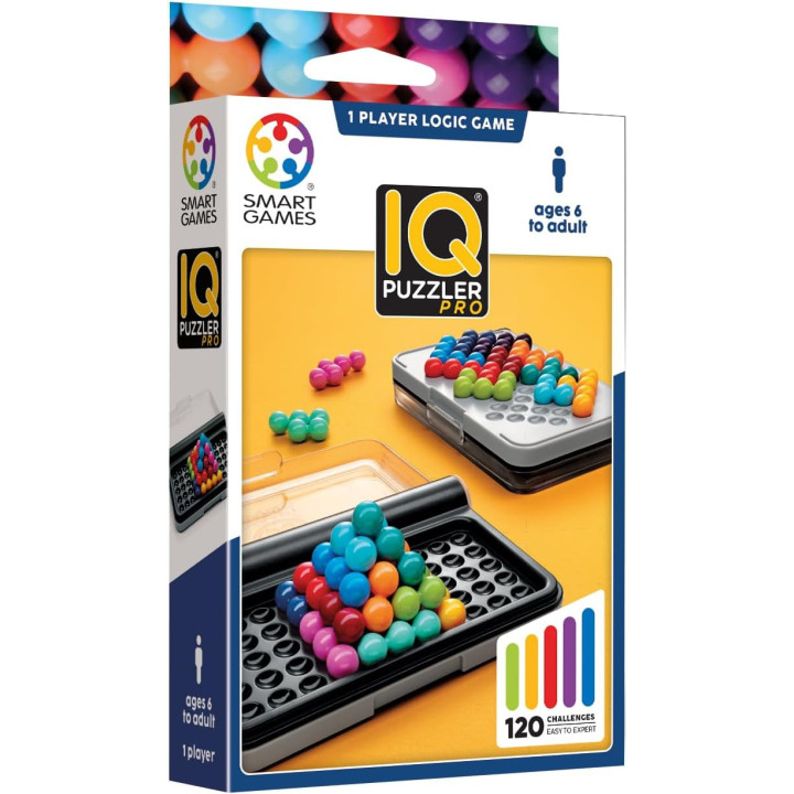 SmartGames IQ Puzzler Pro, rompecabezas con 120 desafíos, 1 jugador, desde 6 años