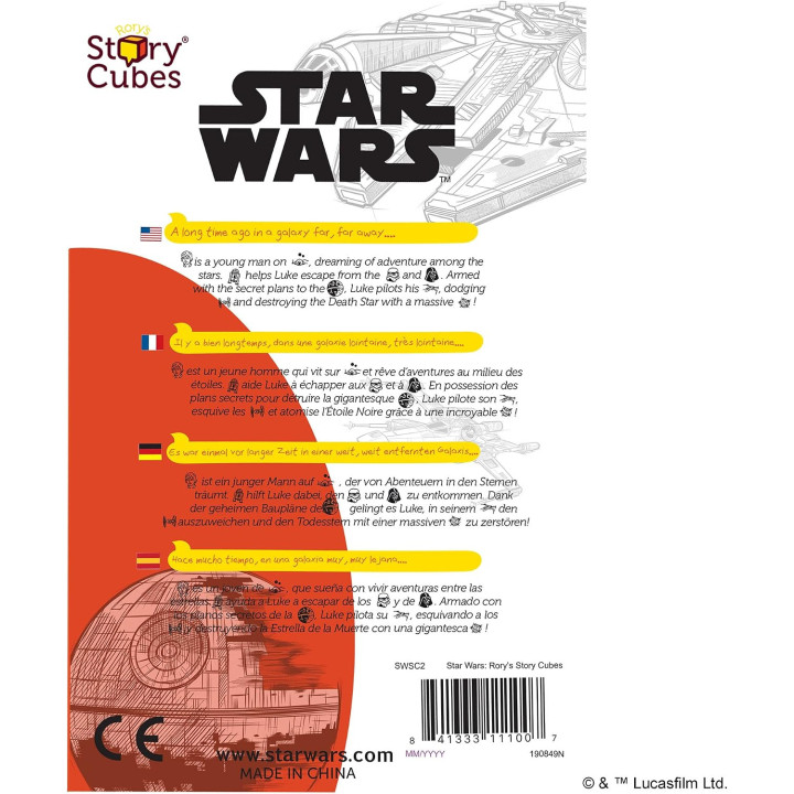 Zygomatic- Rory's Story Cubes: Star Wars, Multicolor (SWSC2)