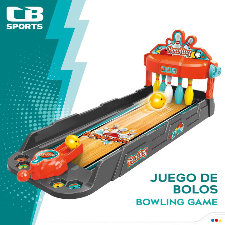 Colorbaby CB Sports 49837 - Mini bolera de mesa con 3 bolas