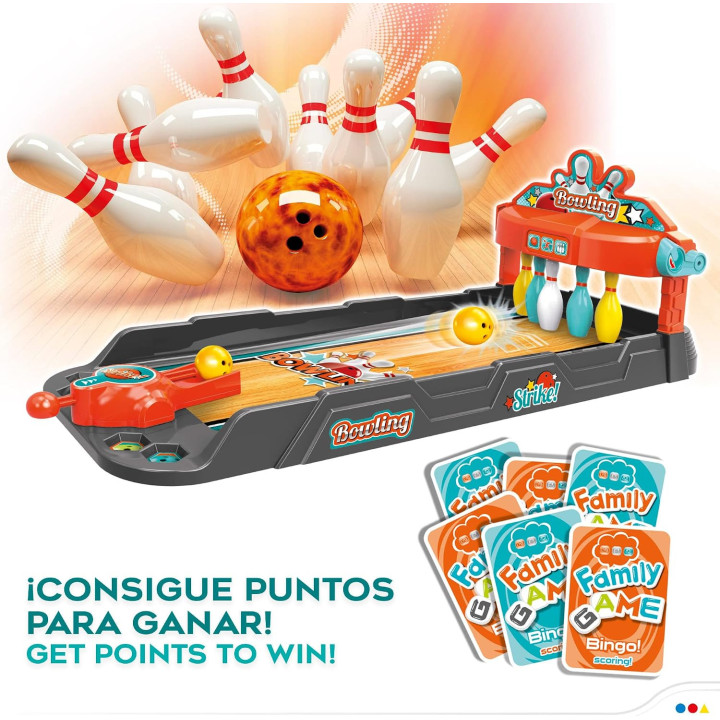 Colorbaby CB Sports 49837 - Mini bolera de mesa con 3 bolas