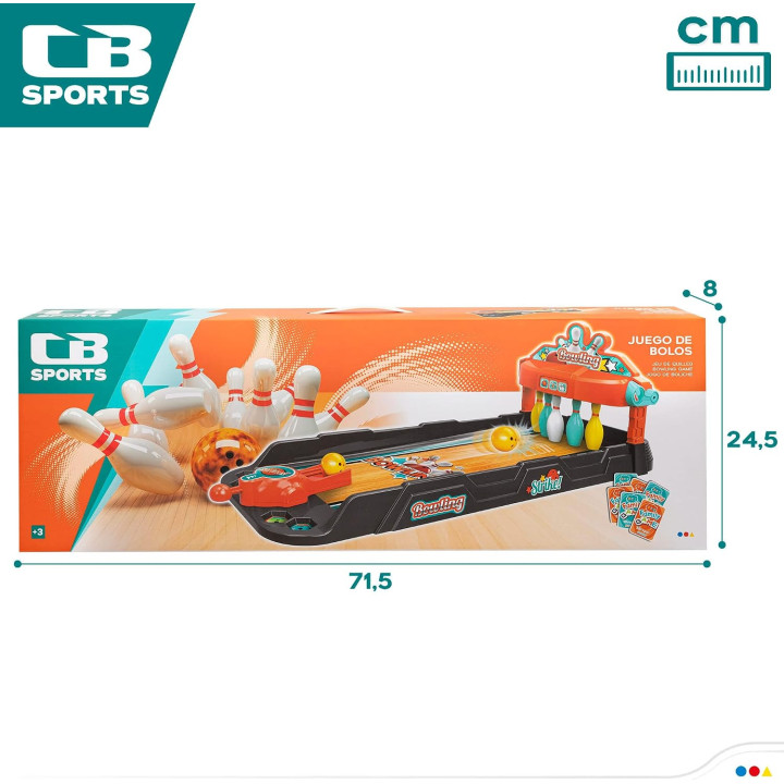 Colorbaby CB Sports 49837 - Mini bolera de mesa con 3 bolas