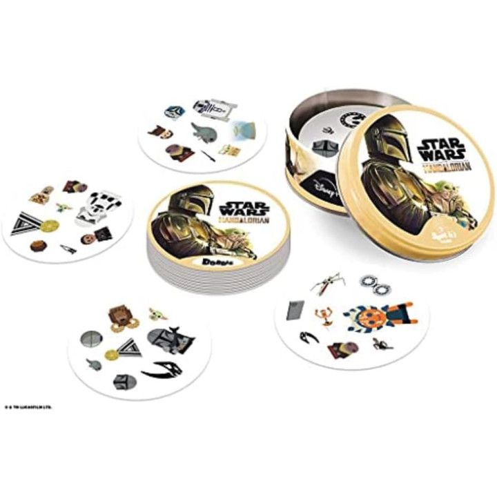 Dobble Star Wars The Mandalorian - Juego de observación para 2 a 8 jugadores