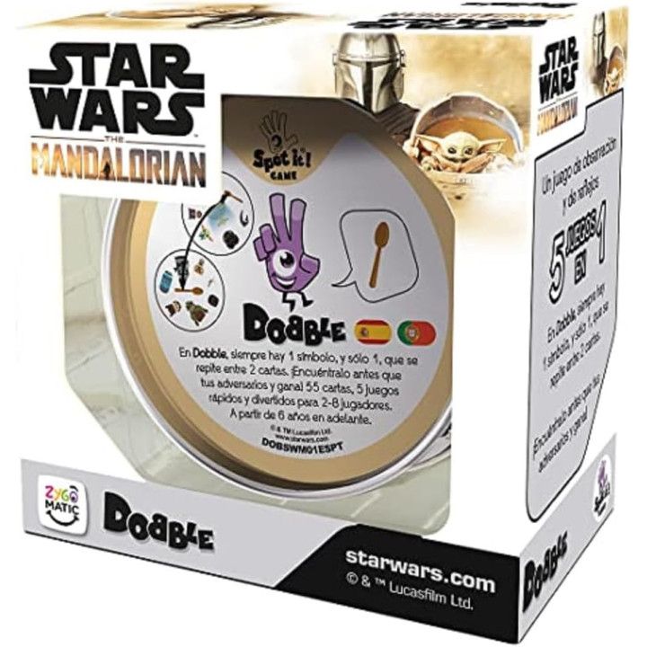 Dobble Star Wars The Mandalorian - Juego de observación para 2 a 8 jugadores