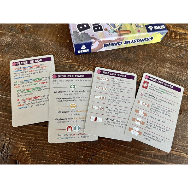 Devir Blind Business - Juego de cartas de faroleo, Devir Pocket