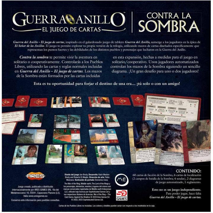 Devir - Guerra del Anillo: contra la Sombra, Juego de Mesa, Juego de Mesa de Fantasía, +13 Años (BGGAJCSOSP)