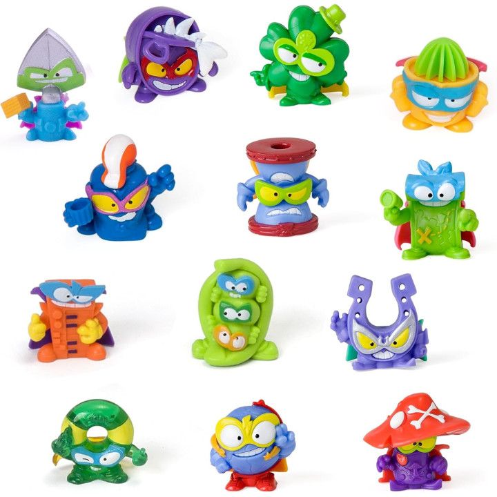 SUPERTHINGS Power Super Card Game Two Pack, 20 sobres con 2 figuras y 2 cartas por sobre