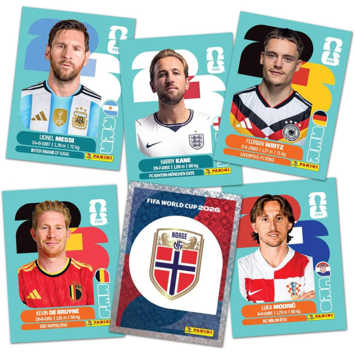 Panini - Colección oficial de pegatinas de la Copa Mundial de la FIFA 2026™ (Caja con 50 sobres)