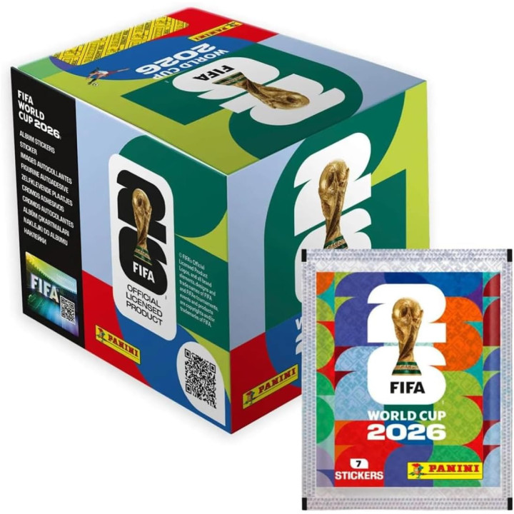 Panini - FIFA World Cup 2026 Colección Oficial Cromos Caja 50 sobres - Cromos Mundial 2026 - Colección Oficial Panini
