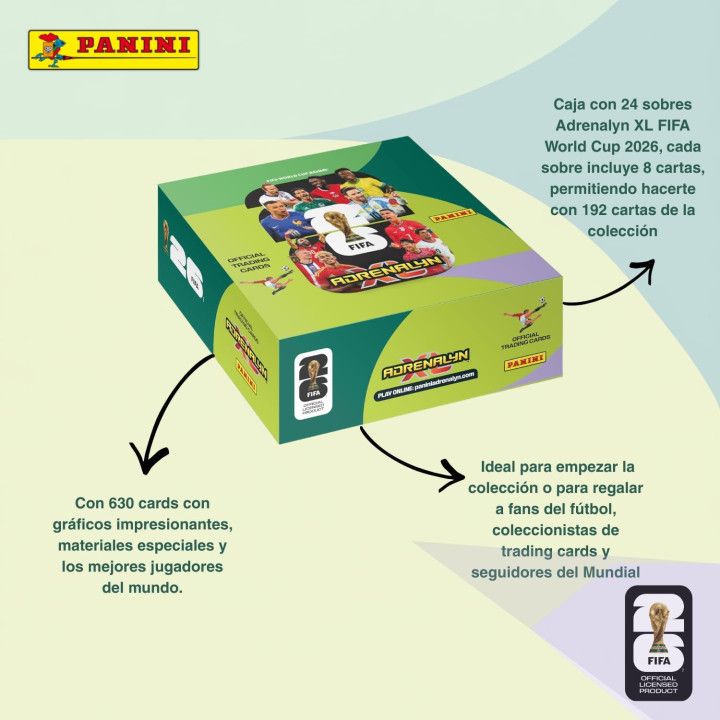 Panini FIFA World Cup 2026 Adrenalyn XL Booster Box - 24 sobres