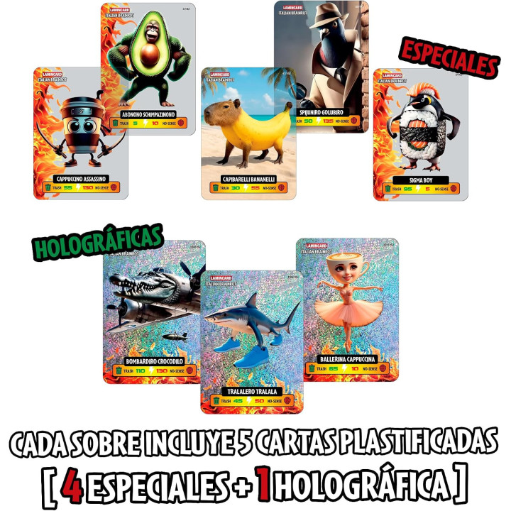 Bizak Italian Brainrot Cartas Laminadas Premium 64394000