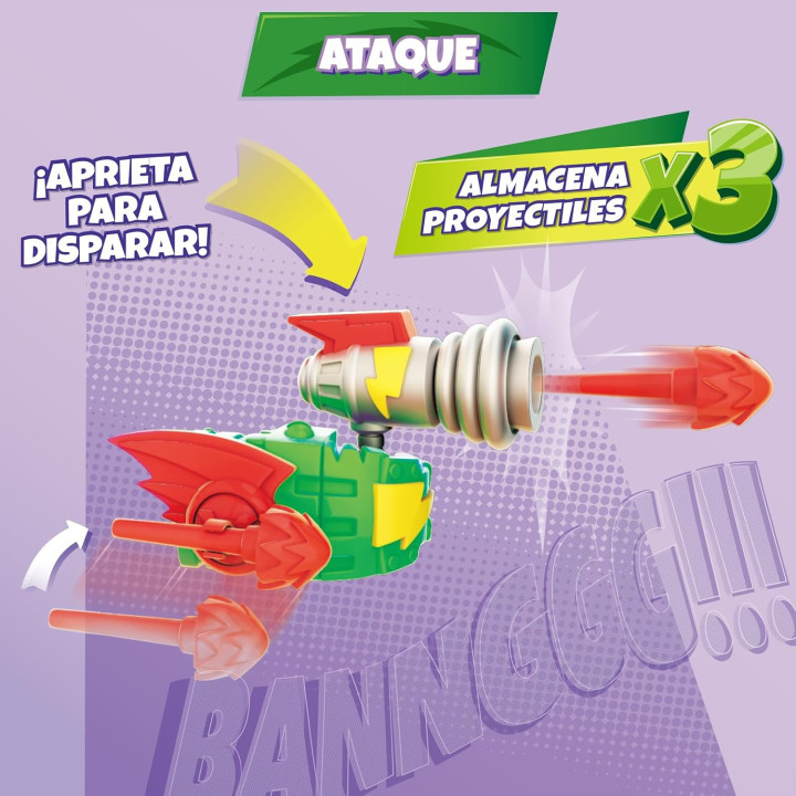 SUPERTHINGS Turbo Warrior Speed. Robot Villano transformable.