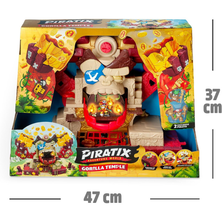 PIRATIX Gorilla Temple Templo gorila de Piratix con múltiples escondites