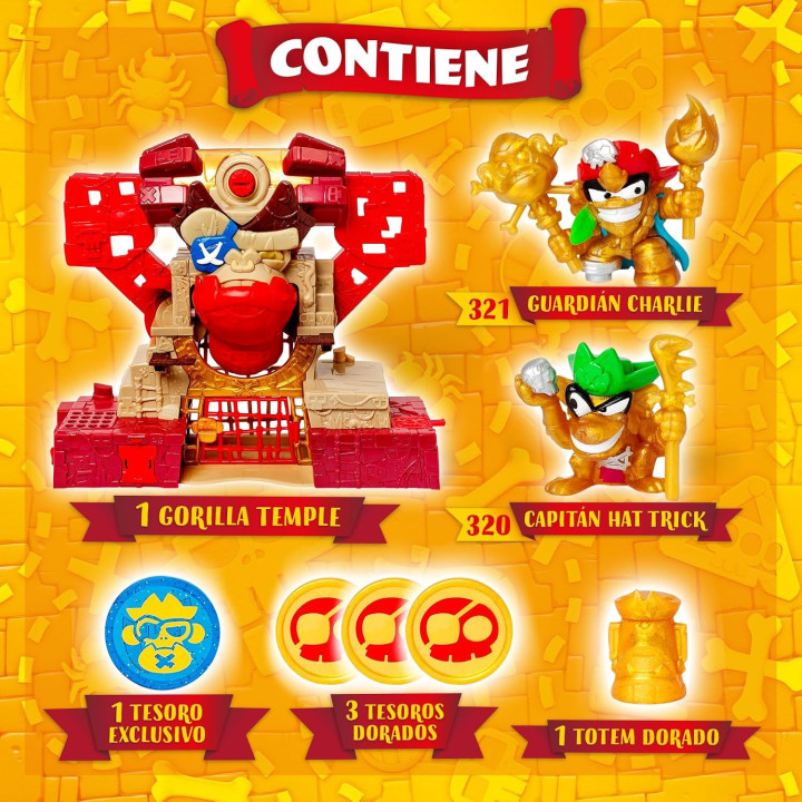 PIRATIX Gorilla Temple Templo gorila de Piratix con múltiples escondites