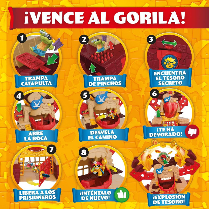 PIRATIX Gorilla Temple Templo gorila de Piratix con múltiples escondites