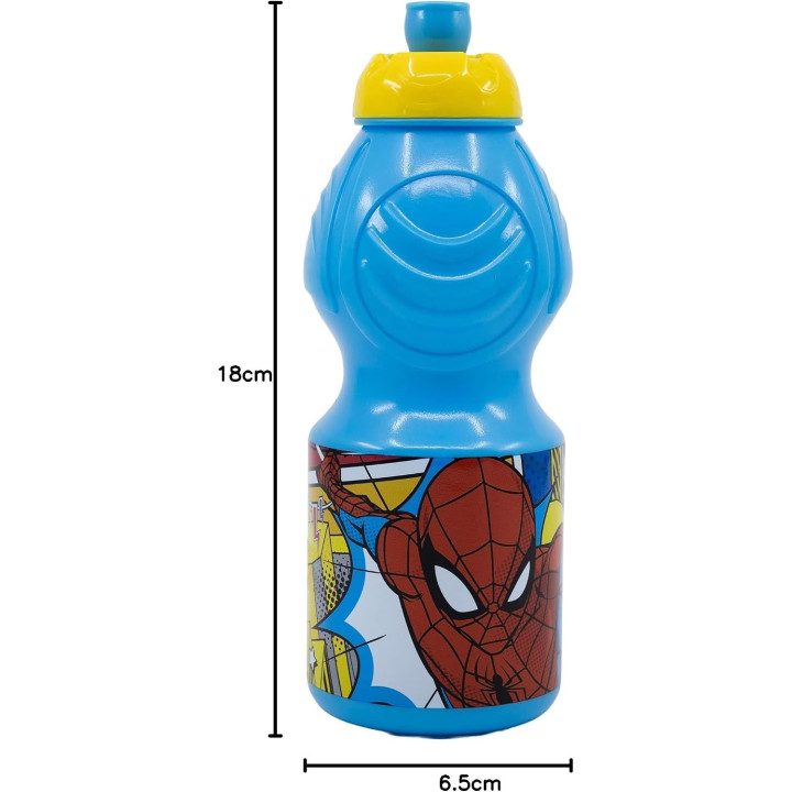 Stor Spiderman Midnight Flyer - Botella Sport infantil de 400 ml, modelo 74732