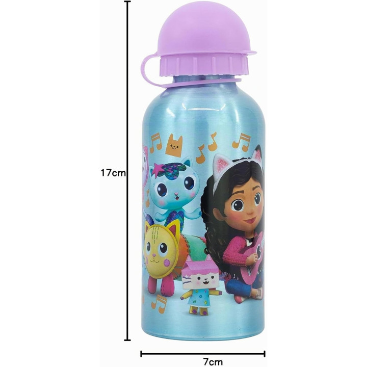 Stor Gabby’s Dollhouse - Botella infantil de aluminio de 400 ml, modelo 21234