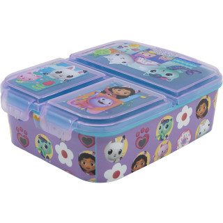 Fiambrera Stor Gabby’s Dollhouse con tres compartimentos