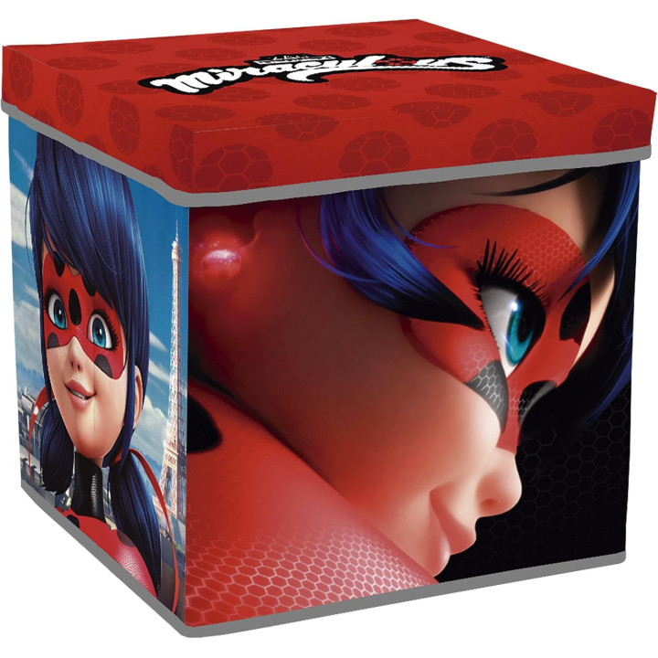 Arditex Ladybug LB11721 - Taburete contenedor de 30 × 30 × 30 cm
