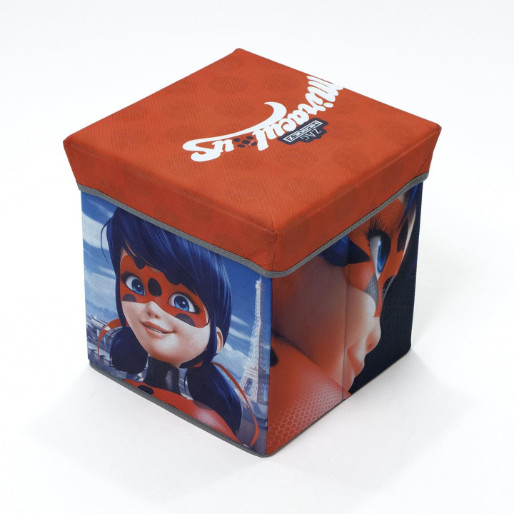 Arditex Ladybug LB11721 - Taburete contenedor de 30 × 30 × 30 cm