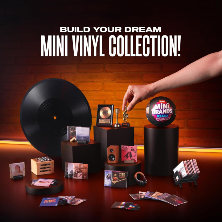 ZURU Mini Brands Mini Vinyls Serie 1, pack de 2 cápsulas