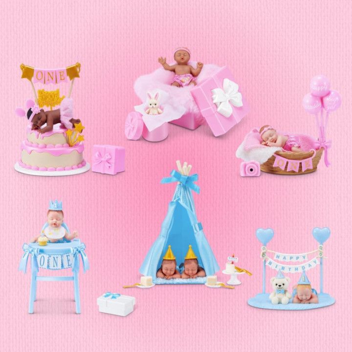 ZURU My Mini Baby Birthday Serie 1, pack de 2 cápsulas sorpresa de cumpleaños