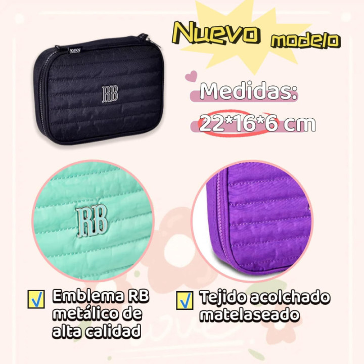 Clio Style x Rebecca Bonbon, estuche organizador de gran capacidad RB3524PT