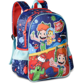 Clio Style Gato Galáctico, mochila escolar infantil de 40 × 30 × 13 cm