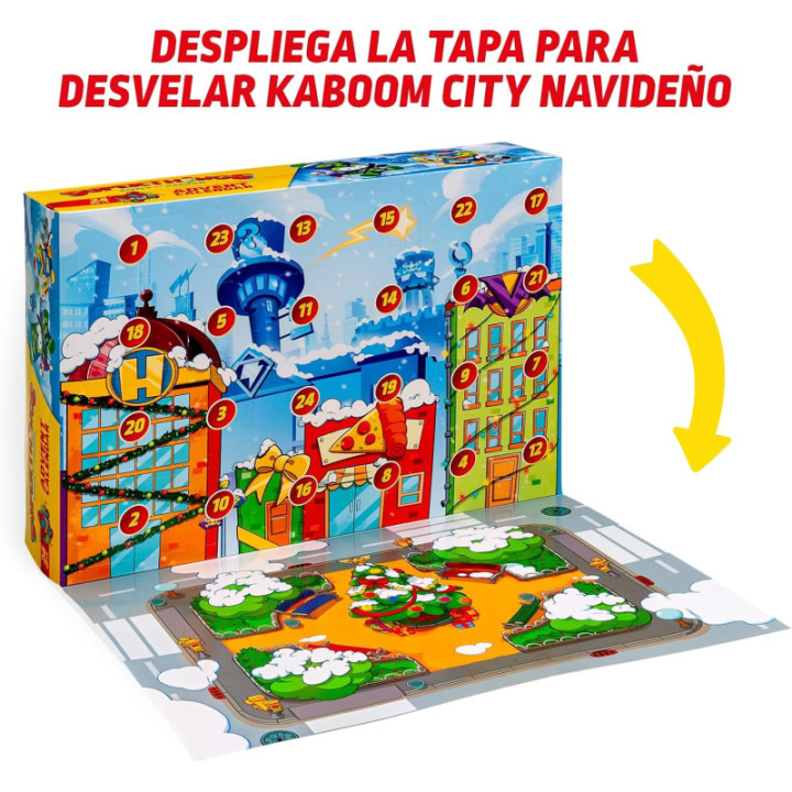 SUPERTHINGS Calendario de Adviento, 24 días de sorpresas con figuras y accesorios