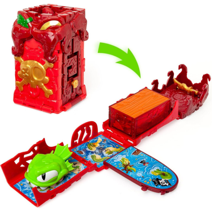 PIRATIX Beast Fortress Kraken, fortaleza con figura Color Reveal y accesorio