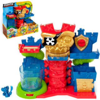PIRATIX Skull Fortress, fortaleza calavera con trampas y figura Color Reveal exclusiva