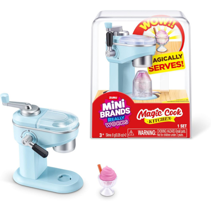 ZURU Mini Brands Magic Cook Kitchen Serie 1, máquina de helados en miniatura