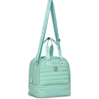 Clio Style bolsa de almuerzo térmica con dos compartimentos, verde, RB3523VD