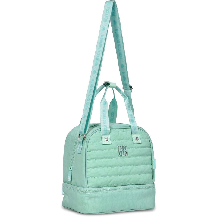 Clio Style bolsa de almuerzo térmica con dos compartimentos, verde, RB3523VD