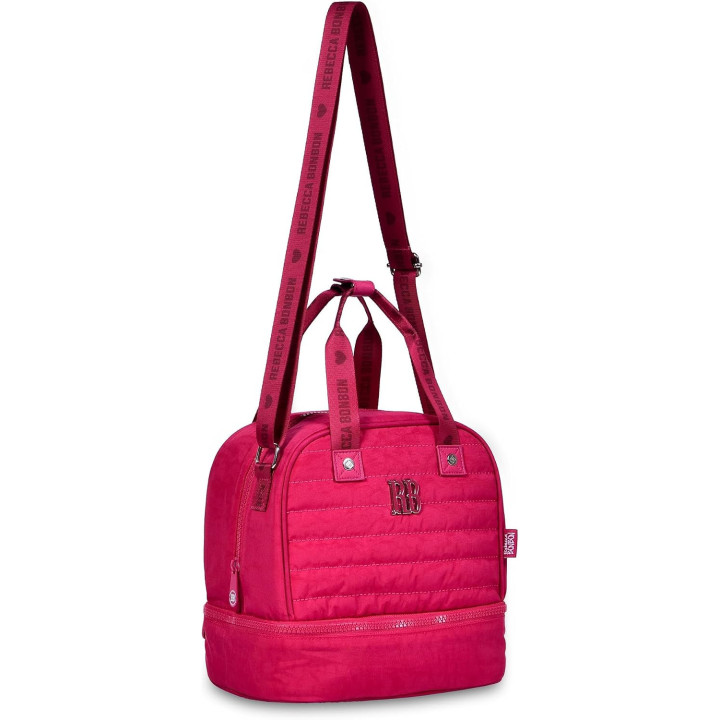 Clio Style bolsa de almuerzo térmica con dos compartimentos, rosa, RB3523RX