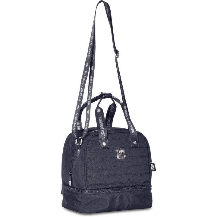 Clio Style bolsa de almuerzo térmica con dos compartimentos, negro, RB3523PT