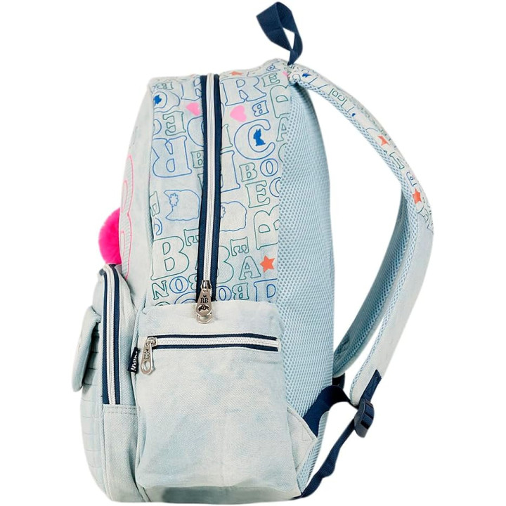 Clio Style x Rebecca Bonbon, mochila escolar de 17 pulgadas, azul claro A, RB3164AC
