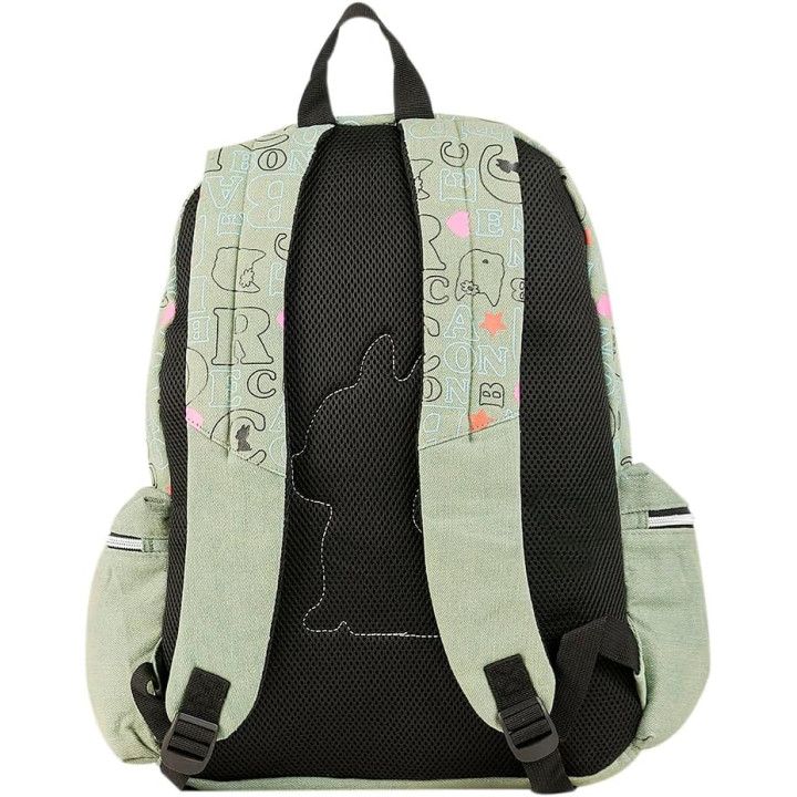 Clio Style x Rebecca Bonbon, mochila escolar de 17 pulgadas, verde A, RB3164VD