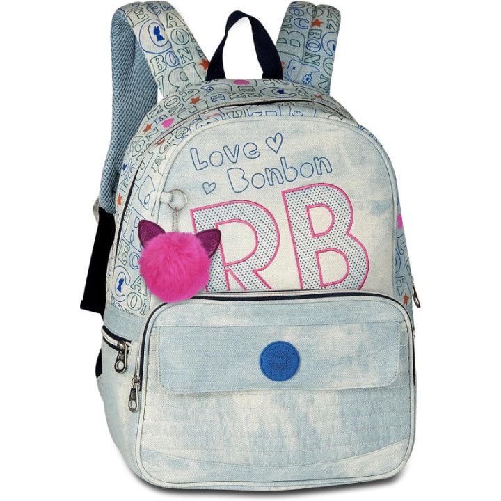 Clio Style x Rebecca Bonbon, mochila escolar de 17 pulgadas, verde A, RB3164VD