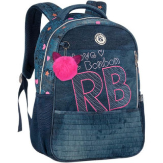 Clio Style x Rebecca Bonbon, mochila escolar de 17 pulgadas, azul B, RB3165AE