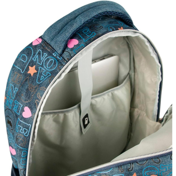 Clio Style x Rebecca Bonbon, mochila escolar de 17 pulgadas, azul B, RB3165AE
