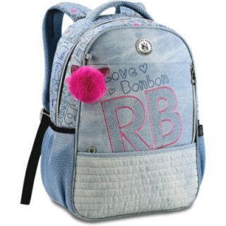 Clio Style x Rebecca Bonbon, mochila escolar de 17 pulgadas, azul claro B, RB3165AC