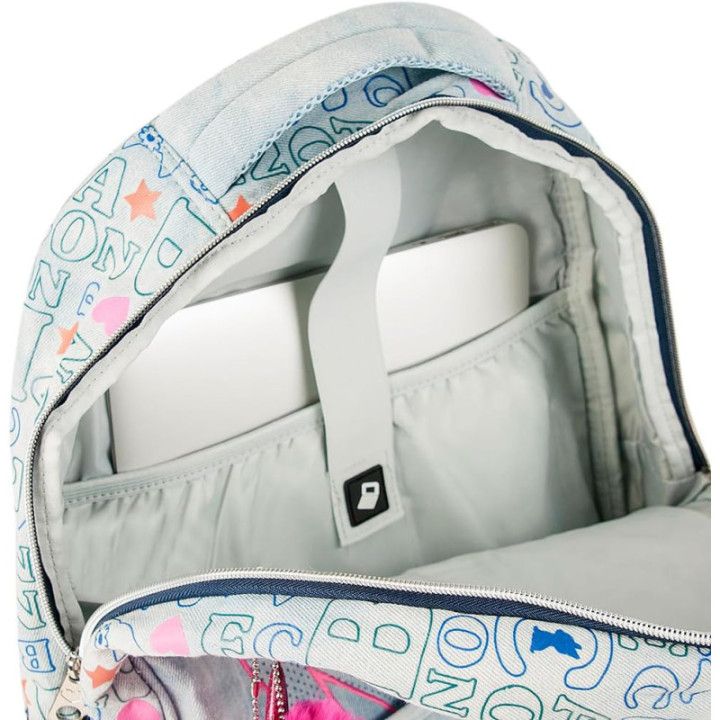 Clio Style x Rebecca Bonbon, mochila escolar de 17 pulgadas, azul claro B, RB3165AC