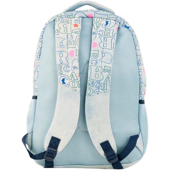 Clio Style x Rebecca Bonbon, mochila escolar de 17 pulgadas, azul claro B, RB3165AC