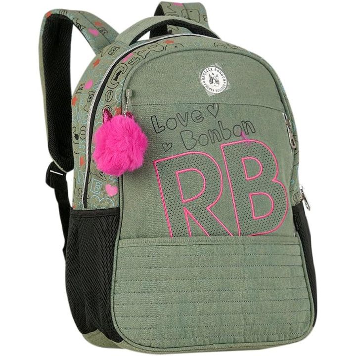Clio Style x Rebecca Bonbon, mochila escolar de 17 pulgadas, azul claro B, RB3165AC